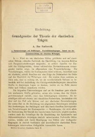 Die graphische Statik der Baukonstruktionen, 2,1