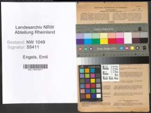 Entnazifizierung Emil Engels , geb. 29.12.1897 (Maschinenbauingenieur)