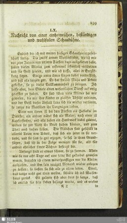 LX. Nachricht von einer einheimischen, beständigen und wohlfeilen Schaubühne