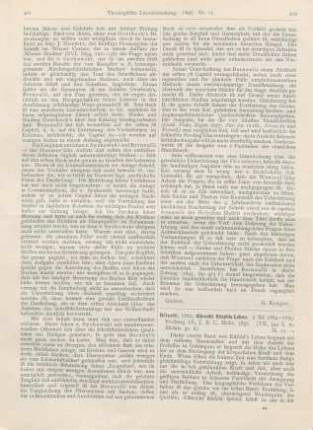 402-405 [Rezension] Ritschl, Otto, Albrecht Ritschls Leben. 2. Bd. 1864-1889