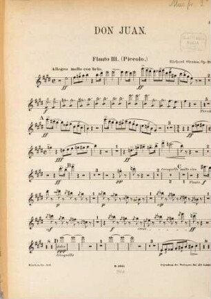 Don Juan : Tondichtung (nach Nicolaus Lenau) für großes Orchester comp. ; op. 20