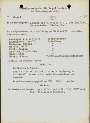 Reichart, Johann