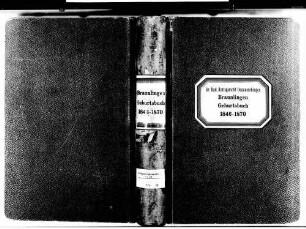 Bräunlingen VS; Katholische Gemeinde: Geburtenbuch 1846-1870