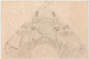 Thiersch, Friedrich von; München; Justizpalast - Repräsentationssaal (Perspektive)
