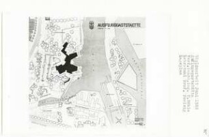 Ausflugsgaststätte, Berlin-Spandau (Diplomarbeit bei Peter Poelzig): Lageplan 1:500