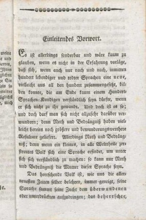 Einleitendes Vorwort.