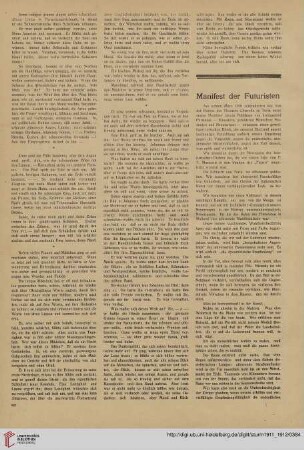 Manifest der Futuristen