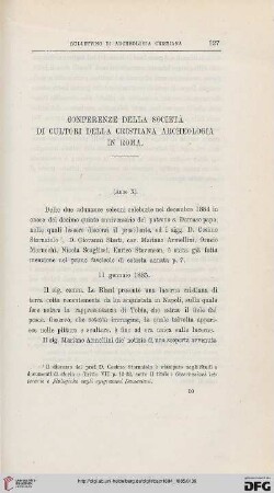 4.Ser.3.1884/85: Conferenze della Società di Cultori Della Cristiana Archeologia in Roma, [13]