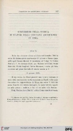 4.Ser.3.1884/85: Conferenze della Società di Cultori Della Cristiana Archeologia in Roma, [13]