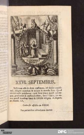 XXVI. Septembris.