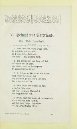 VI. Heimat und Vaterland