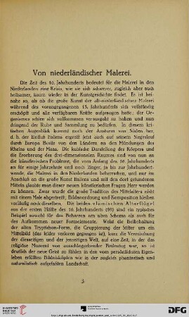 Von niederländischer Malerei