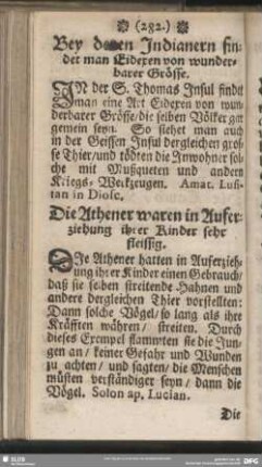 Bey denen Indianern findet man Eidexen von wunderbarer Grösse