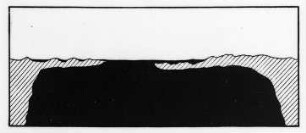 Arealeruption, schematische Darstellung (Daly) : Geologie | Vulkanismus | Arealeruptionen