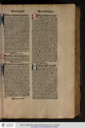 Adverbium est parsorationis indeclinabilis cuius significatio verbis additur...