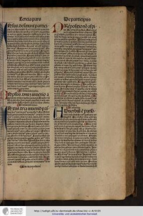 Adverbium est parsorationis indeclinabilis cuius significatio verbis additur...