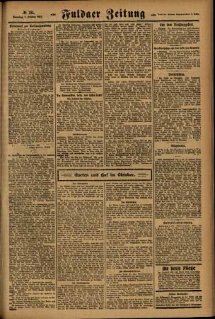 Zweite Ausgabe vom Sonntag, den 07. Oktober 1923.