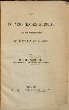 Die Polargegenden Europas nach den Vorstellungen des deutschen Mittelalters