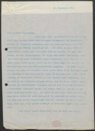 Brief an Robert Oehme : 27.09.1910