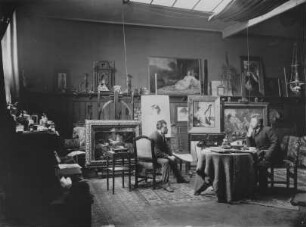 Künstleratelier Friedrich Ernst Woltrom (1857- ), Genremaler