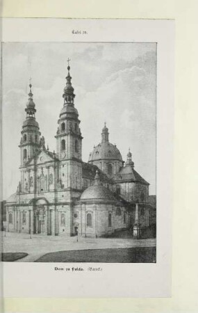 Tafel 38. Dom zu Fulda. (Barock)