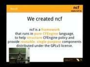 ncf: abstracting CFEngine's complexity to provide a structured and powerful framework