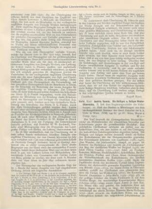 210-211 [Rezension] Hold, Karl, Austria Sancta. Die Heiligen u. Seligen Niederösterreichs. II. Seit dem Regierungsantritte der Habsburger