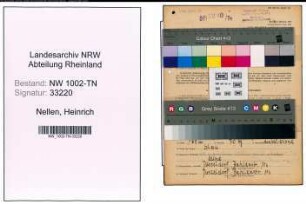 Entnazifizierung Heinrich Nellen , geb. 10.08.1914 (Unternehmer)