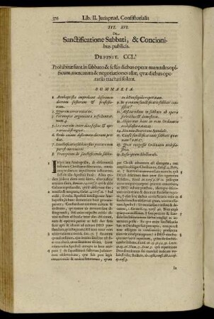 Tit. XVI. De Sanctificatione Sabbati, & Concionibus publicis.