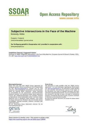 Subjective Intersections in the Face of the Machine