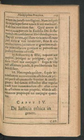 Caput IV. De Iusticia ethica in genere.