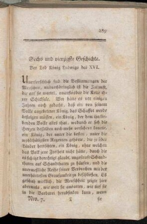 Sechs und vierzigste Geschichte - Sieben und vierzigste Geschichte
