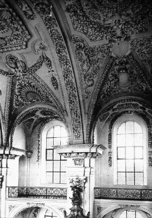 Friedrichshafen, St. Andreas und St. Pantaleon, Stuckverzierung im nördl. Langhaus; Schmuzer, Johann; Schmuzer, Franz; Schmuzer, Josef