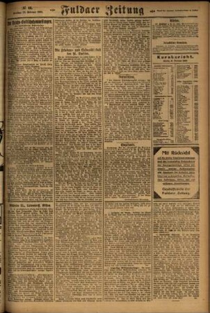 Zweite Ausgabe vom Freitag, den 23. Februar 1923.