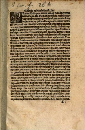 Bulla variorum Romanorum Pontificum Pauli II Joannis XXII Benedicti XII