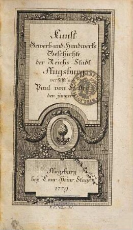 Kunst-, Gewerb- und Handwerks-Geschichte der Reichs-Stadt Augsburg, [1]