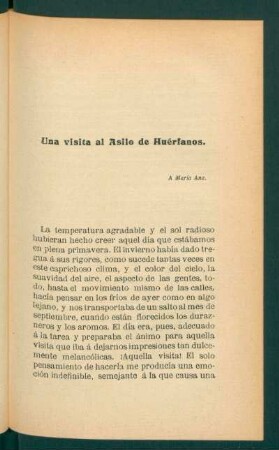 Una visita al Asilo de Huérfanos.