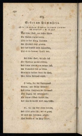 290-299, 213. Gebet um Dummheit; 214. Das orthodoxe ...; ...