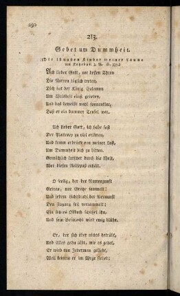290-299, 213. Gebet um Dummheit; 214. Das orthodoxe ...; ...
