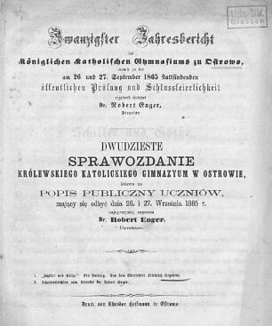 1: Schiller und Goethe : Ein Vortrag