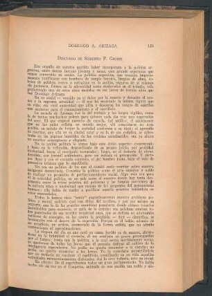 Discurso de Roberto F. Giusti