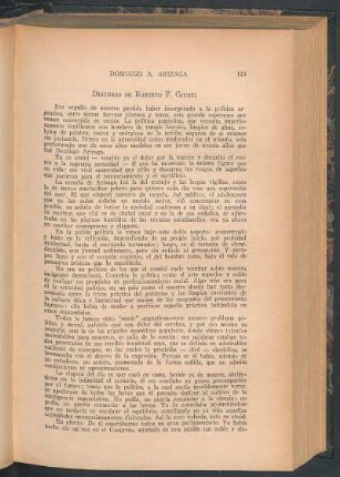 Discurso de Roberto F. Giusti