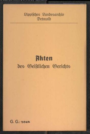 Witwe Kolona Möller Nr. 3 Oberwüsten gegen die Witwe Thies in Oberwüsten, den Kirchenstuhl betreffend
