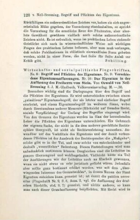 128-129 [Rezension] Wirtschafts- und sozialpolitische Flugschriften; Nr. 8-10