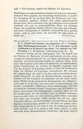 128-129 [Rezension] Wirtschafts- und sozialpolitische Flugschriften; Nr. 8-10