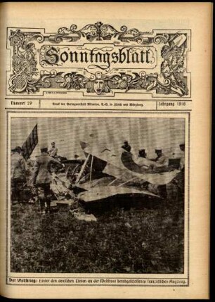 Ausgabe vom Sonntag, den 16. Juli 1916.