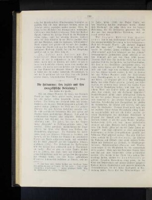 Die Heilsarmee; ihre soziale und ihre evangelistische Bedeutung. Von Pastor Lic. Hesse.