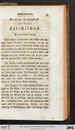 Drittes Hauptstück. der kleine Katechismus
