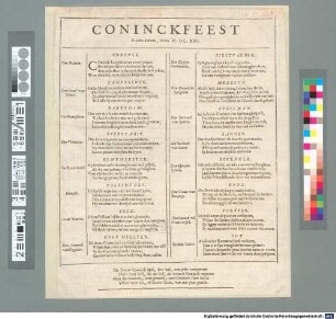 Coninck-Feest : Vanden Palatin, Anno M.DC.XXI.