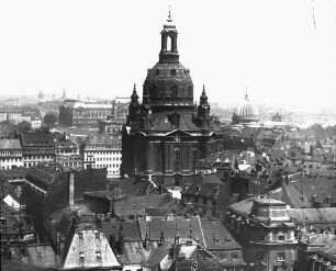 Dresden, Frauenkirche und architektonisches Umfeld; Bähr, George; Fehre, Johann Gottfried